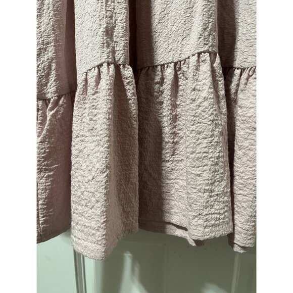 NWOT Calvin Klein Blush Pink Textured A-line Dress, Size 10 - Picture 5 of 9